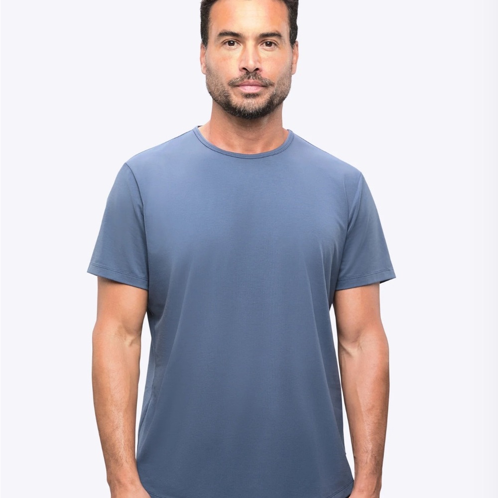 Cuts Black Crew Neck T-Shirt
